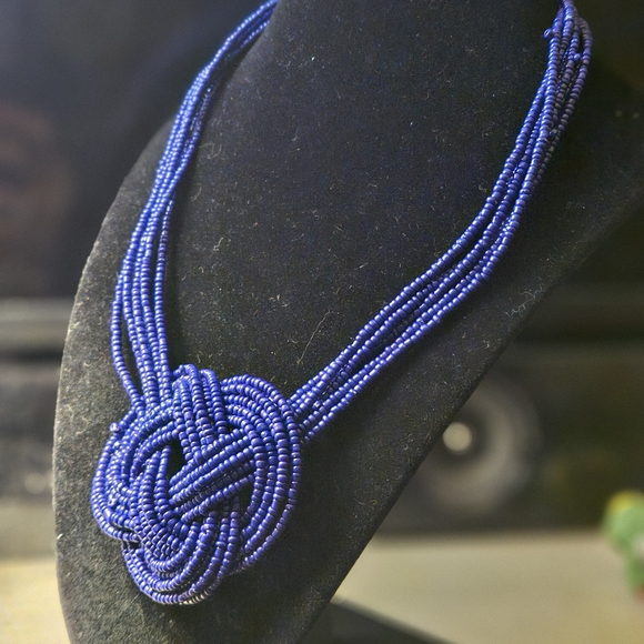 Purple beaded necklace 3 for 10 dollars - Picture 2 of 3